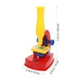 thumbnail image 2 of OUNONA Children Microscope Toys Red Plastic Children Science Microscope Kit for Home Set, 2 of 8