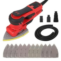 Towallmark Electric Detail Sander with 12 Sanding Paper, 350W Brushless Motor Mouse Sander, Powerful & Low Vibration, 10000 RPM, For Wood Working, Polishing, Carpentry