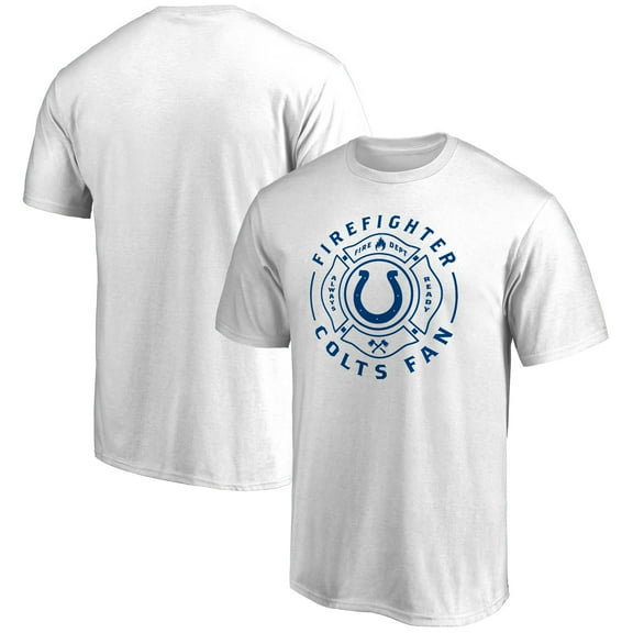 Men's White Indianapolis Colts Firefighter T-Shirt