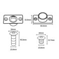 thumbnail image 2 of Invisible Stainless Steel Door Stop Magnetic Floor Mount Hidden Door Stopper, 2 of 3