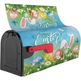 thumbnail image 3 of Easter Bunny Ears Butterfly Mailbox Cover Mailbox Wraps, Waterproof Mailbox Covers Magnetic Post Box Cover Standard Size 21"(L) x 18"(W) Garden Yard Outside Farmhouse Home Decor, 3 of 6