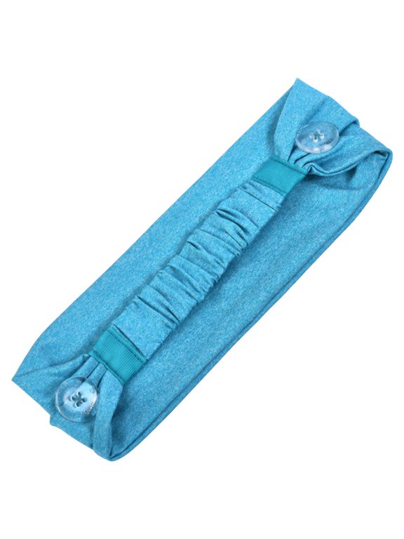 Light Blue Savior Bands Headband with Buttons