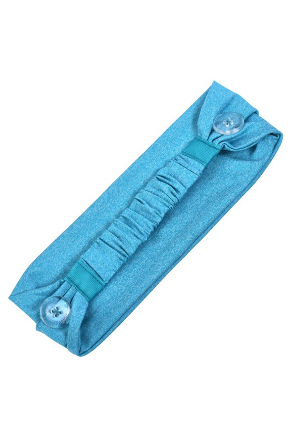 Light Blue Savior Bands Headband with Buttons