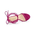thumbnail image 4 of BLISSFUL STEP Sandales pour Femmes Talons Aiguilles Talons Plateforme Sandales à Lacets Rose Vif 7, 4 of 7