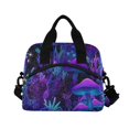 thumbnail image 6 of FORMRS Reusable Lunch Bag for Work School Leakproof Insulated Cooler with Adjustable Shoulder Strap, Purple Mushrooms Pattern, 6 of 6