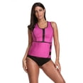 thumbnail image 2 of Sauna Sweat 2 in 1 Tank Top with Adjustable Belt - Pink, Large, 2 of 7