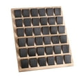 thumbnail image 3 of Velvet/Leatherette Bamboo Display Cards for 36 Pair Earrings, Jewelry Accessories, 3 Colors Optional Black, 3 of 8