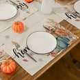 thumbnail image 3 of Fall Decor, Pumpkin Watercolor Thanksgiving Placemats for Table Fall Decorations Seasonal Fall Thanksgiving Holiday Decor for Indoor Outdoor Dining Table Decorations (Placemats 4pcs), 3 of 6
