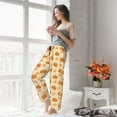 thumbnail image 5 of Fuzoiu Autumn Leaves And Pumpkins Print Women's Pajama Pants,Lounge Pants with Drawstring and Pockets, Casual Pjs Sleep Bottoms, Women's Sleep Pants-Medium, 5 of 6