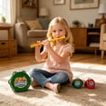 thumbnail image 4 of Early Development Activity Toy,Education Toy Sensory Montessori Activity Toys,Kids Musical Instrument Toy Set Recorder + Tambourine + Castanets Early Educational Percussion Music Toy for Toddlers, 4 of 6