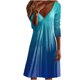 thumbnail image 1 of Moda mujer sexy sólido hombro frío manga larga con cuello en v vestido regular Fridja yut4286, 1 of 5