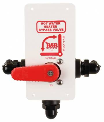 JR Products DVH-1-A Fresh Water By-Pass Valve Water Heater Winterizing By-Pass; Use To Bypass The Flow Of Water From Entering The Hot Water Tank; With ...