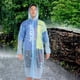 thumbnail image 4 of Impermeable Transparente Impermeable Al Aire Libre Adulto Transparente Portátil Reutilizable Impermeable Moda Senderismo Camping Impermeable Azul ANGGREK Fashion Raincoat, 4 of 8