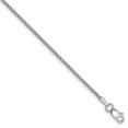 thumbnail image 1 of 14K White Gold 1.5mm Round Diamond Cut Wheat Chain, 1 of 2