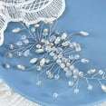 thumbnail image 4 of Bride Wedding Hair Vine Silver Crystal Headband Rhinestone Hair Pieces Headpieces Bridal Hair Accessories for Women and Girls, 4 of 4