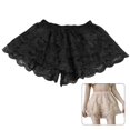 thumbnail image 2 of Yokua Elegant Pumpkin Pants for Women Tiered Ruffled Lace Underpants Undergarments, 2 of 19