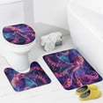 thumbnail image 4 of 4PCS Beautiful Octopus Shower Curtain Set,Colorful Funny Animals Bathroom Decor Sets with Rugs Bathroom Accessories Set Bathroom Curtain Shower Set with 12 Hooks, 4 of 8
