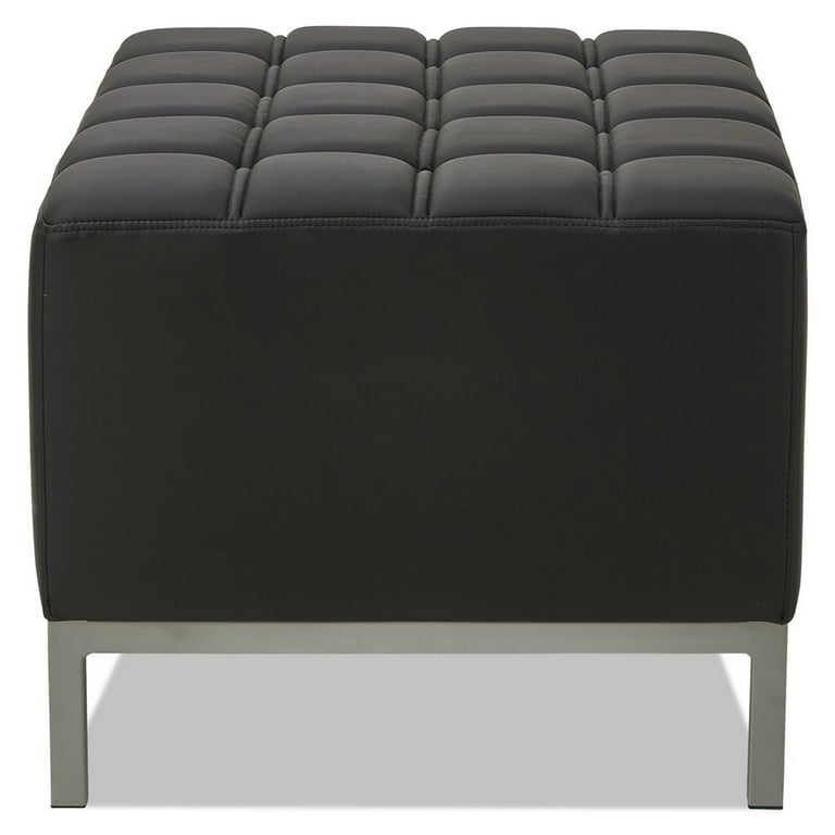 Alera QUB Series Ottoman, 26.38w x 21.5d x 17.5h, Black Alera QUB Series Ottoman, 26.38w x 21.5d x 17.5h, Black