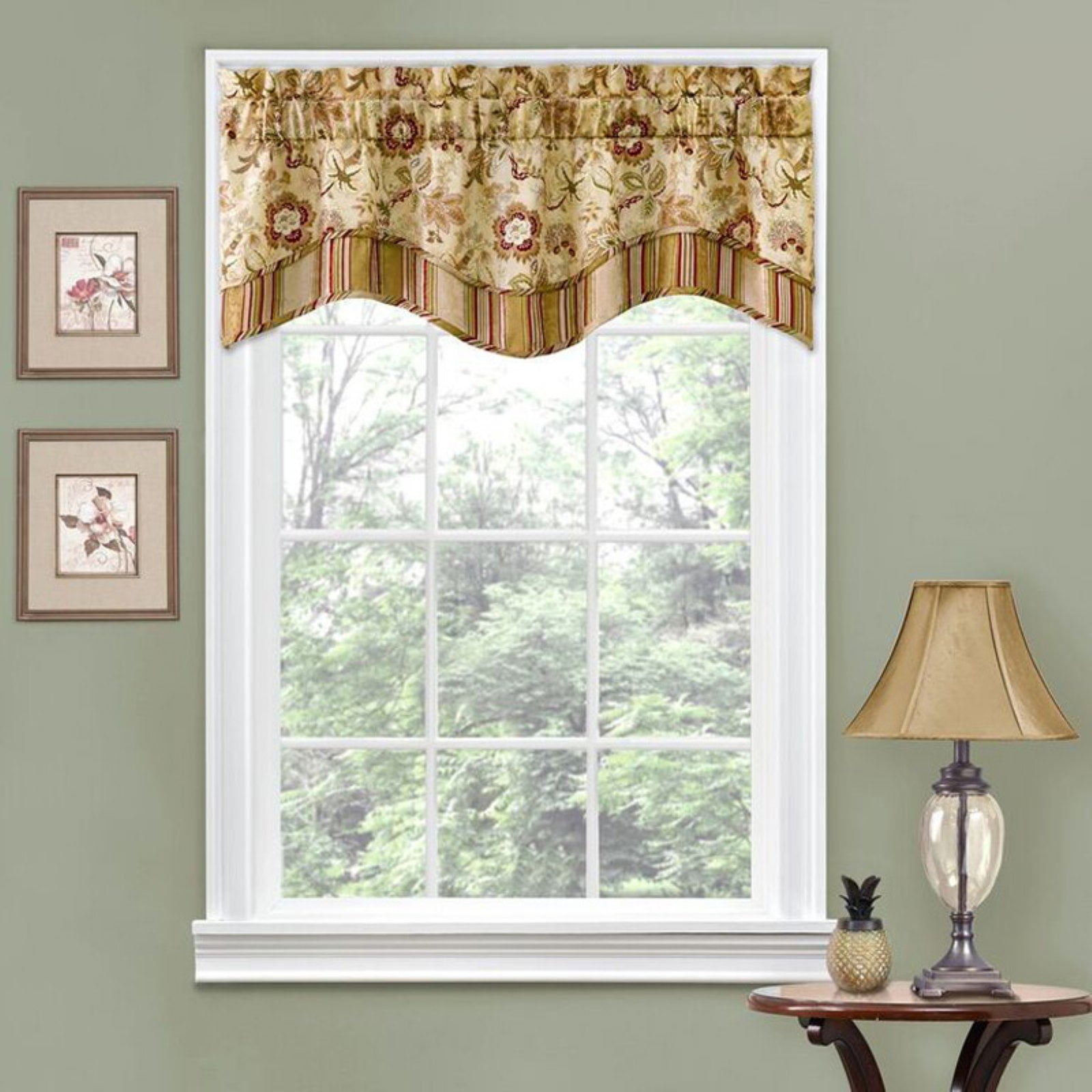 Navarra Floral Window Valance By Traditions By Waverly Walmart Com