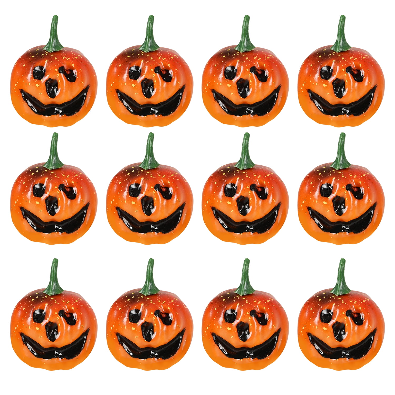 Coolmade Halloween Decorations Artificial Pumpkins, 12pcs Mini Fake