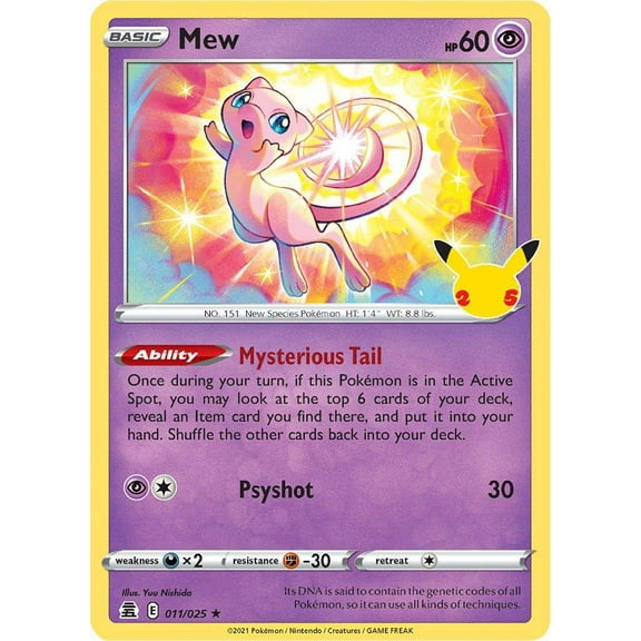 Pokemon Celebrations Holo Rare Mew #11
