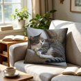 thumbnail image 4 of Throw Pillow Cover 18x18 Inch Cute Embroidery Pattern Short Lint Soft Breathable Decorative Pillowcase for Sofa Living Room Home by MPOISVA, 4 of 5