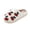 Red, variant on Womens Slip on Shoes Comfy Warm Cozy Indoor Bedroom Fuzzy Memory Foam Embroideried Fruit Home Slippers Anti-Skid Rubble Sole Closed Toe Clogs Red 44-45(US-10.5-11)