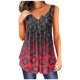 thumbnail image 1 of Playeras,Blusas y Tops,Ropa para Mujer Crop Tank Top Camiseta sin mangas de verano para mujer, informal, con volantes, túnica, blusa suelta y cómoda, camisetas (Watermelon Red, M), 1 of 5