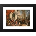 thumbnail image 2 of Johann Heiss 24x17 Black Modern Framed Museum Art Print Titled - The Continence of Scipio (1700), 2 of 5