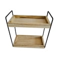 thumbnail image 1 of simhoa Bathroom Countertop Organizer 2 Tier Wood Desktop Shelf for Office Desk Home, 1 of 8