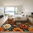 thumbnail image 3 of ODIKA 4'x6' Machine Washable Non-Slip Area Rug, Vintage Burnt Orange High Traffic Rug, Orange, 953418, 3 of 7