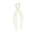 thumbnail image 4 of Unique Bargains 1 Pc Fashion Satin Hair Scarf Scrunchies Hair Ties Beige, 4 of 5