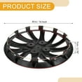 thumbnail image 4 of Unique Bargains 4 Pcs R14 / 14 Inch Universal Car Wheel Rim Hub Cover Wheel Hub Caps Red Black, 4 of 8