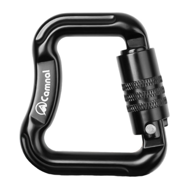 Almencla Mousqueton d'Escalade Compact pour Randonnée en Plein Air Noir