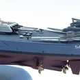 thumbnail image 4 of WWII USS Washington BB-56 Battleship Model for Desk Decoration, 1:1000 Scale Alloy Craft, 4 of 5