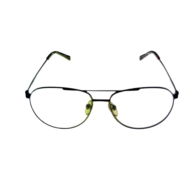 Fila Mens Black Aviator Ophthalmic Stainless Steel Metal  display picture 1