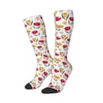 thumbnail image 2 of Daiia Sports Socks Tulips Flowers Printed Novelty Crew Socks for Men Women Knee High Socks Cotton Socks Soft & Breathable Support Unisex Socks, 2 of 9