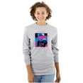 thumbnail image 3 of Vaporwave Aesthetic NASA Astronaut Long Sleeve TShirt Men Women Brisco Brands S, 3 of 6