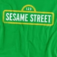 thumbnail image 2 of Sesame Street Classic Logo Unisex Adult T Shirt (2X-Large) Kelly Green, 2 of 6