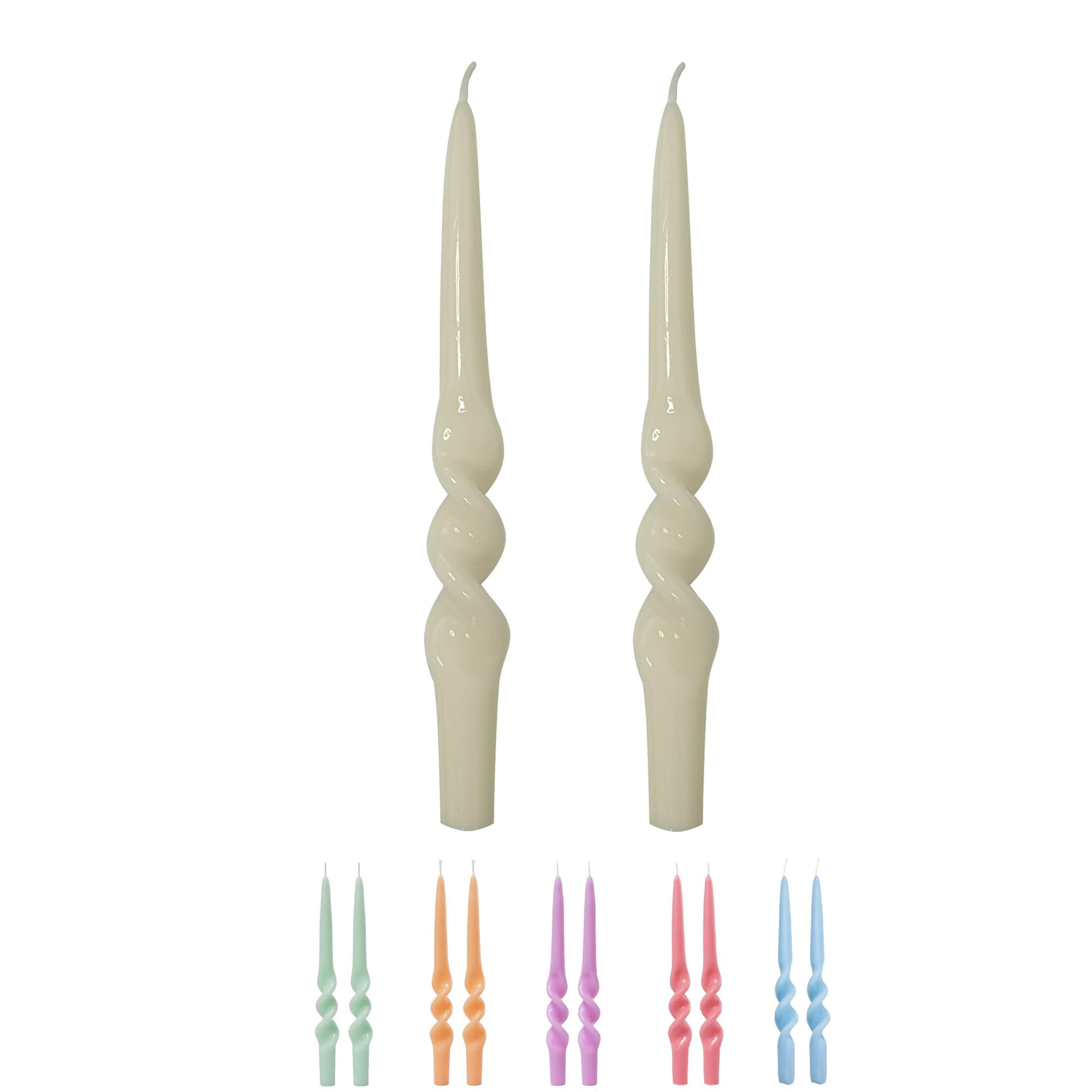 XINAOBAOLUO 9.3 inch Unscented Candles White Long Candles Sticks