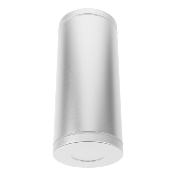 HOMEMAXS Car Tissue Boxes Round Tissue Holder 6.2 Inch Travel Aluminum Alloy Tissues Tube Refillable Toilet Paper Towels Container For Home Bathroom Office