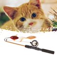 thumbnail image 3 of Cat Teasing Stick Retractable Fish Type Telescopic Feathers Funny Stick Pet Rods Simulation Fishing Rod Cats Toy, 3 of 7