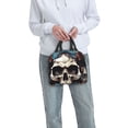 thumbnail image 6 of Sikiie Bow Flower Skull Lunch Bag for Women & Men Adult Insulated Lunch Box, Food Lunch Containers Lunch Tote Bags for Work, Travel, Outdoor, 6 of 8