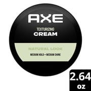 AXE Natural Look Texturizing Hair Pomade Styling Cream for Men Medium Hold, 2.64 oz