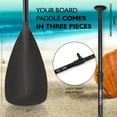 SereneLife 11ft Inflatable SUP Stand Up Paddle Board Kit, White