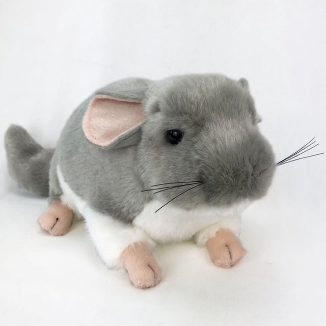 Lindos juguetes de peluche de chinchilla de simulación, simulación de rata, ratón, animales de peluche suaves, muñecas, regalo para niñas y niños