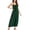 Z-Army Green, variant on Inleife Womens Summer Sundress Fashion Holiday Solid Color Sleeveless Party Beach Dress