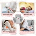 thumbnail image 2 of Adorable Cat - Shaped Electric Heating Pad, Cat Heating Pad for Period Cramps, Cute Stuff Stuffed Animals Funny Gifts, 2 of 7