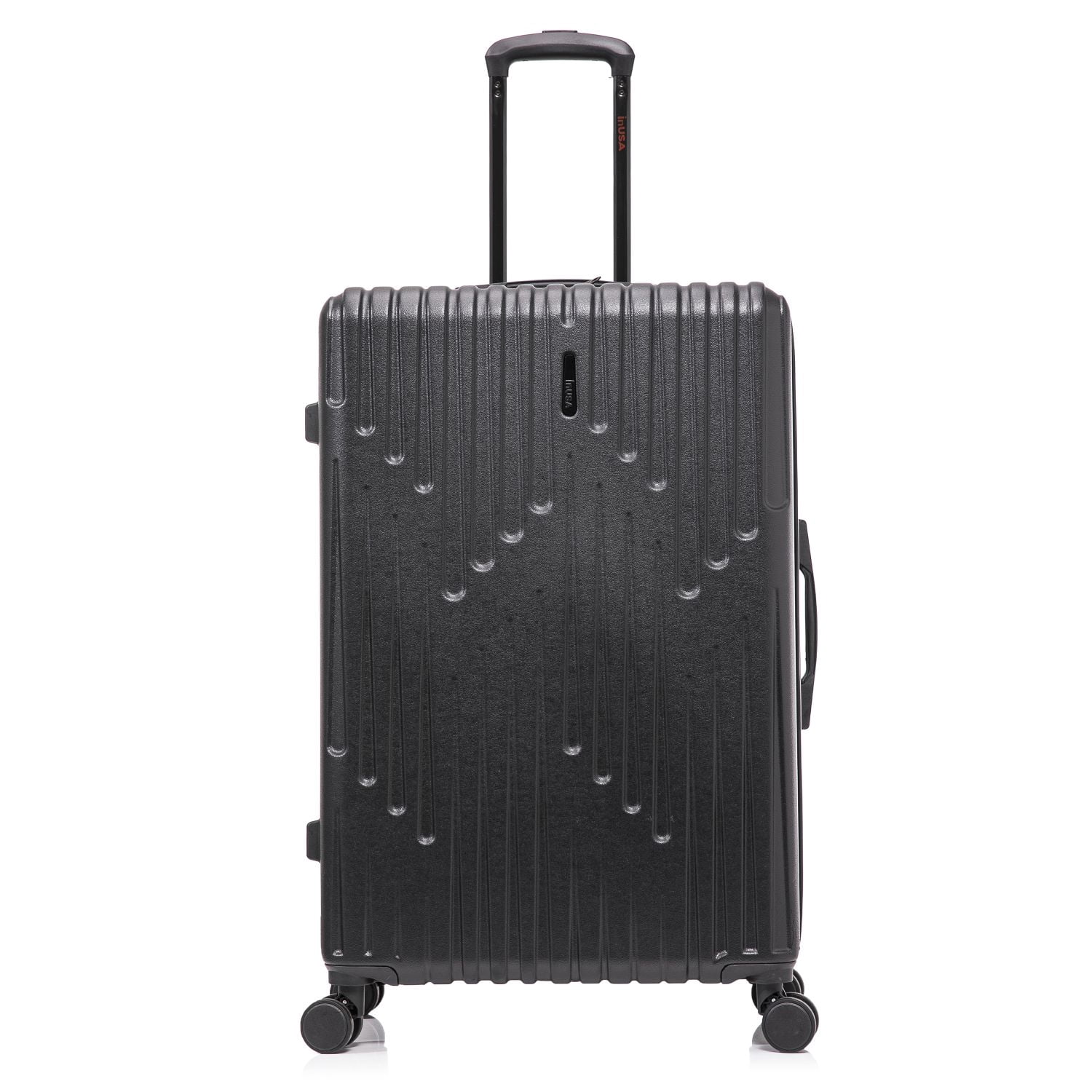 InUSA DRIP 28" Hardside Lightweight Checked Luggage with Spinner Wheels, Handle and Trolley, Black