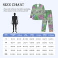 thumbnail image 4 of Naloa Summer Men’s Pajamas Set - Long Sleeve Button Down Sleep Shirt and Pajama Bottoms Sleepwear Set-Large, 4 of 7